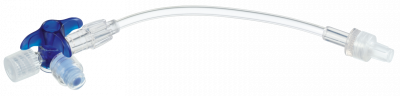 Кран 3-ходовой Дискофикс С с Сэйффлоу 360° синий линия 50 см купить оптом в Казани