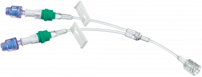 Удлинительная Y-линия с 2-мя коннекторами Сэйффлоу и возвратным клапаном 12 см купить оптом в Казани