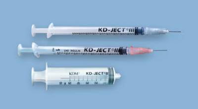 Шприц инъекционный 3х-компонентный с иглой G29 (0,33х12мм) 1мл инсулиновый U-100 — 100 шт/уп купить оптом в Казани